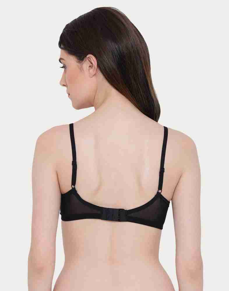 Buy Clovia Purple Solid Powernet Single Full Coverage Bra Online