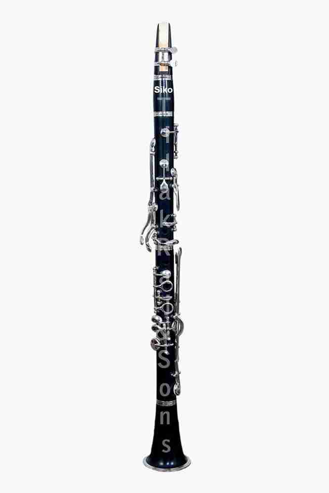 Tilak Raj Sons German Silver Key BB Clarinet 13 Key Ebonite