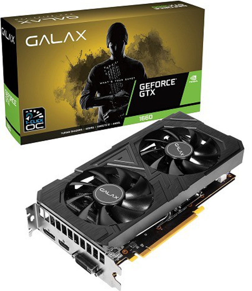GALAX NVIDIA GeForce® GTX 1660 EX (1-Click OC) 6 GB GDDR5 Graphics