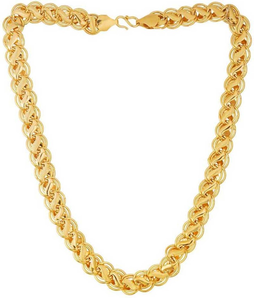 WIDOWCREATIONS One Gram Gold Plate Real Gold Designer Chain For Men And  Women 24 Inch Gold-plated Plated Brass Chain Price in India - Buy  WIDOWCREATIONS One Gram Gold Plate Real Gold Designer