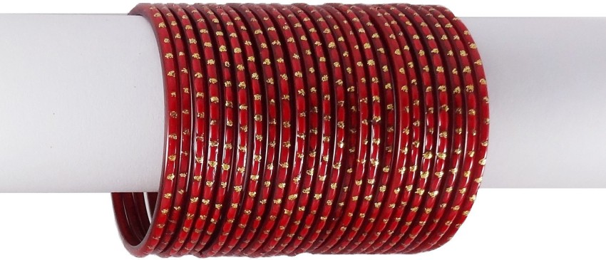 Maroon sales glass bangles