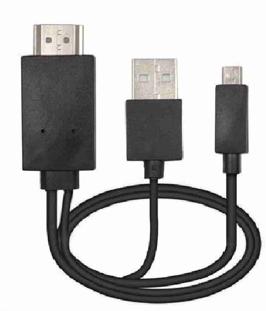GIPTIP MHL Cable 1.3 m 4 Ft HDMI Media Cable Universal MHL Micro