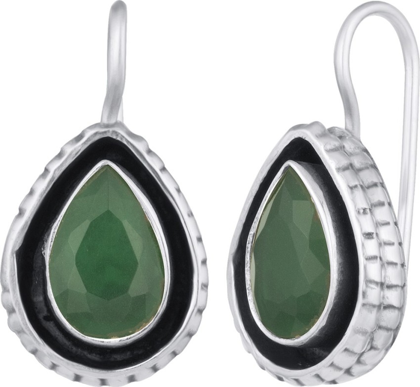  Buy PEORA Green Emerald Stone Beautiful Oxidised