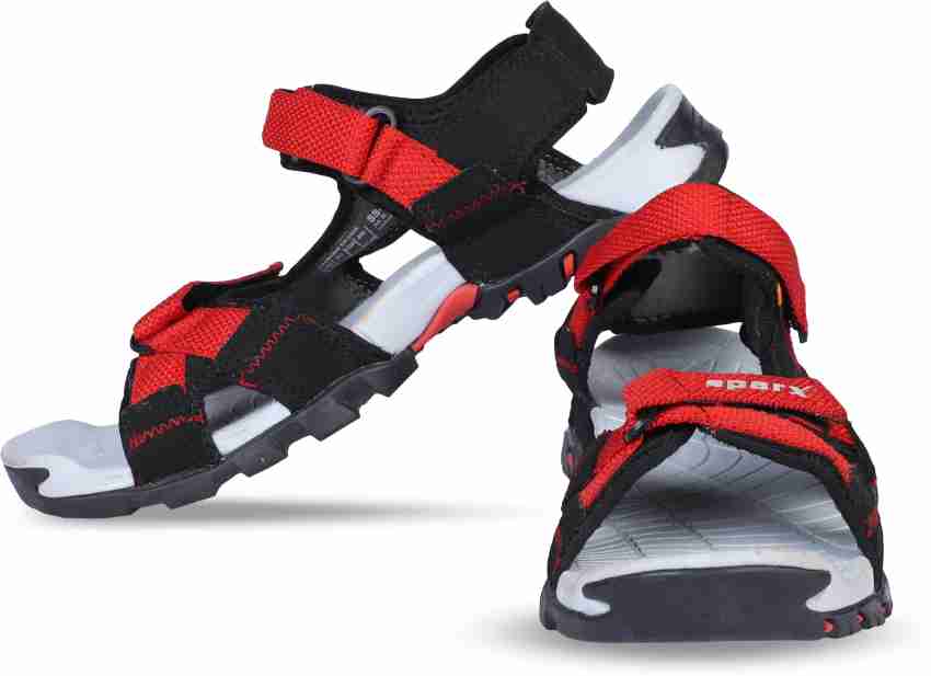 Sparx Sparx Men SS 447 Black Red Floater Sandals Men Black Red