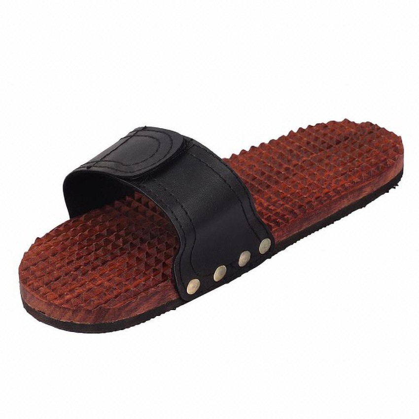 Acupressure hot sale wooden slippers