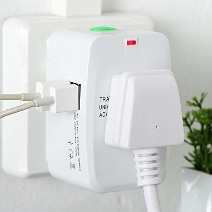 Universal Adapter Worldwide Travel Adapter with Built in Dual USB