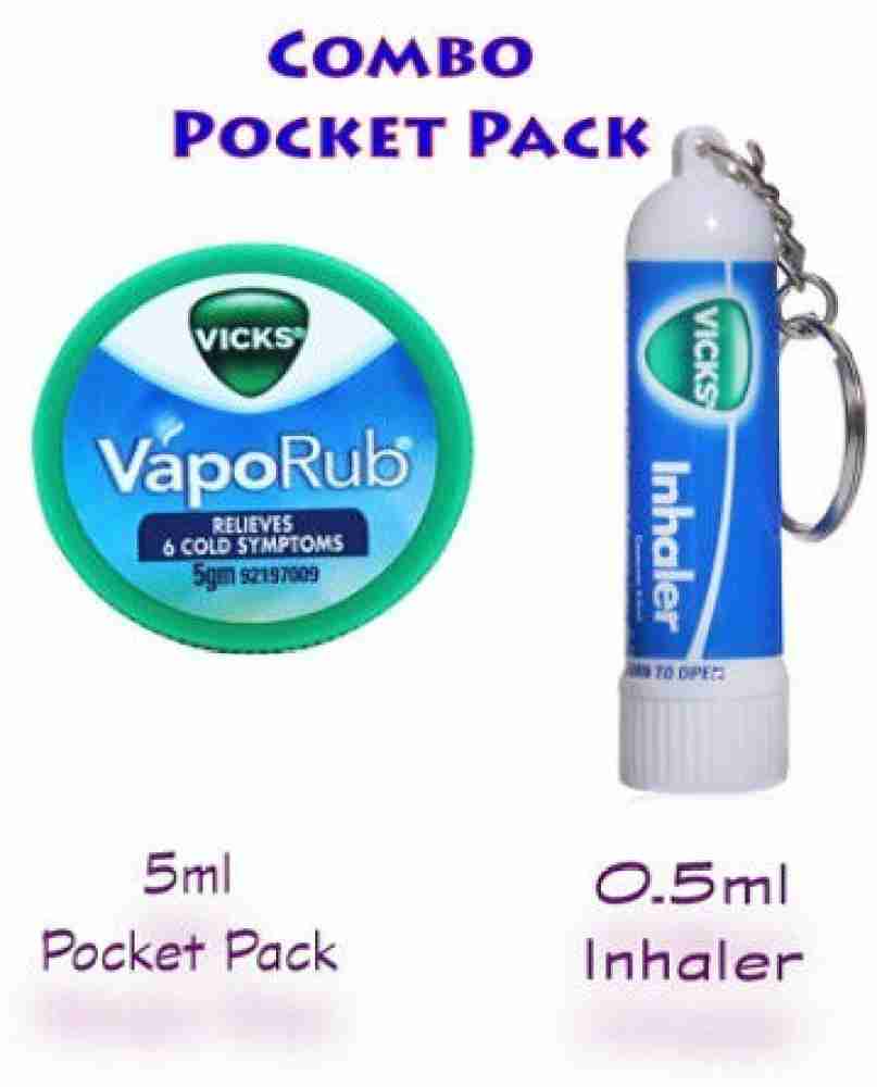 VICKS Inhaler 0.5 ml with mini pack 5 ml Balm - Buy Baby Care Products in  India
