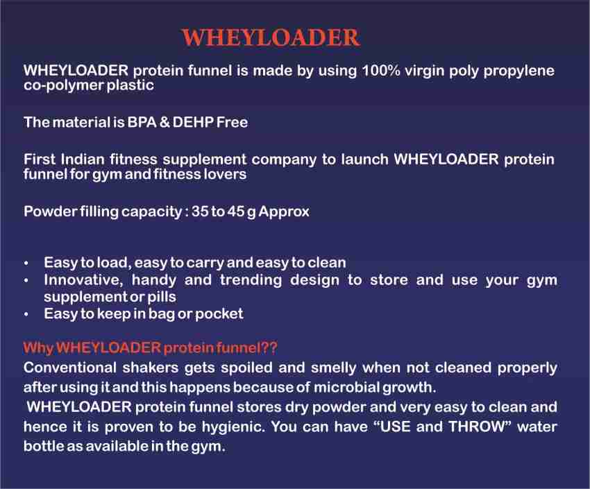 TRUE INDIAN Combo Wheyloader Protein Carry Funnel