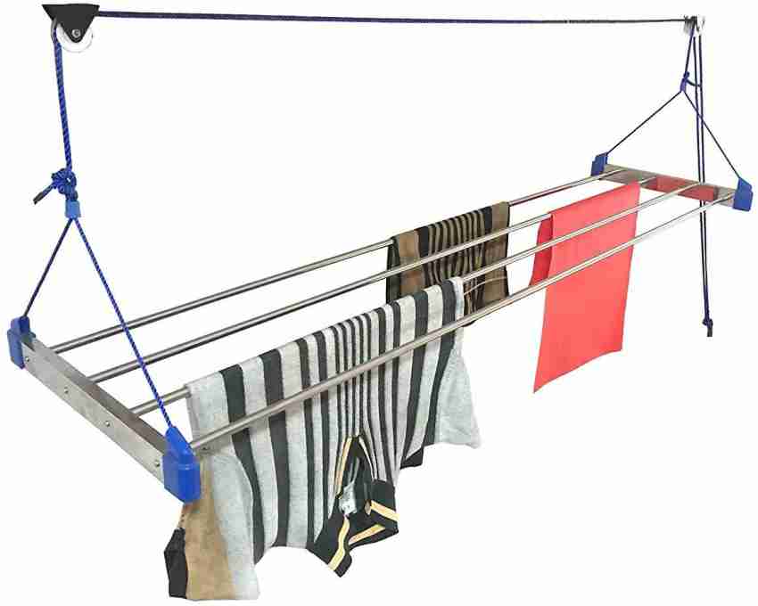 KKD Adjustable Hanging Washing Line Rustproof Rope String Hanger