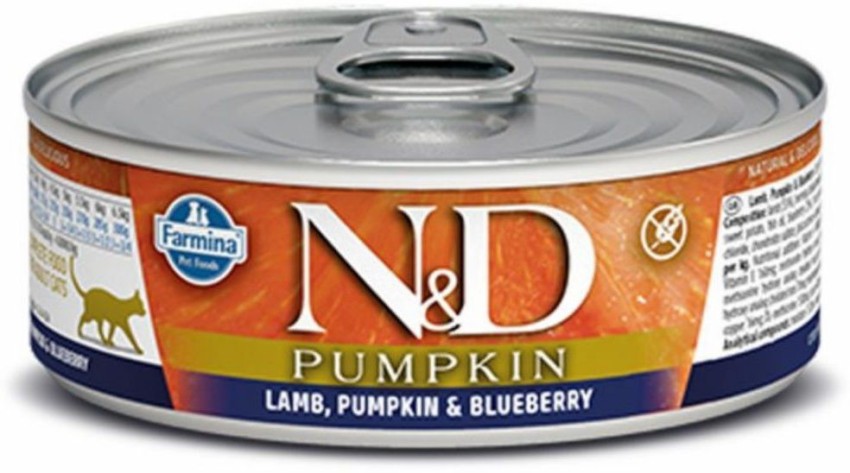 Farmina N D Pumpkin Wet Cat Food Lamb Pumpkin Blueberry 80