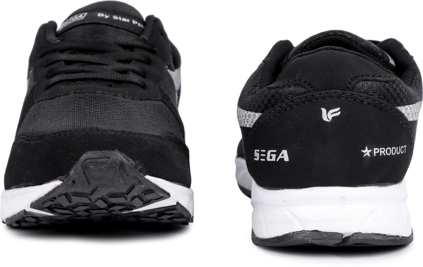 Sega black cheap running shoes