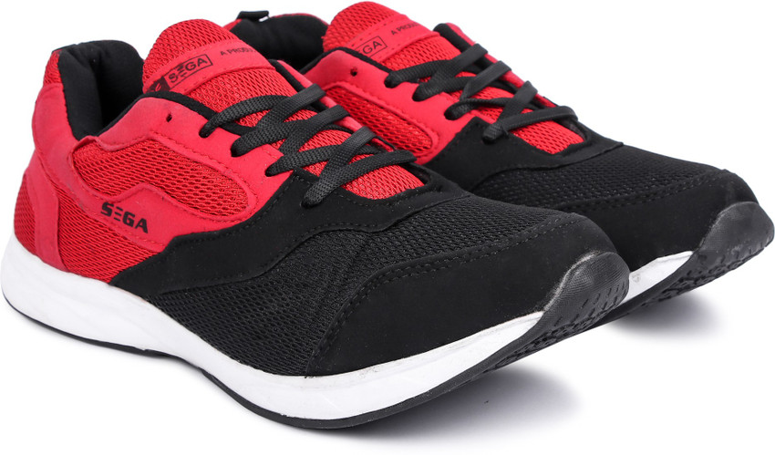 SEGA RedBlack Marathon Walking Shoes For Men