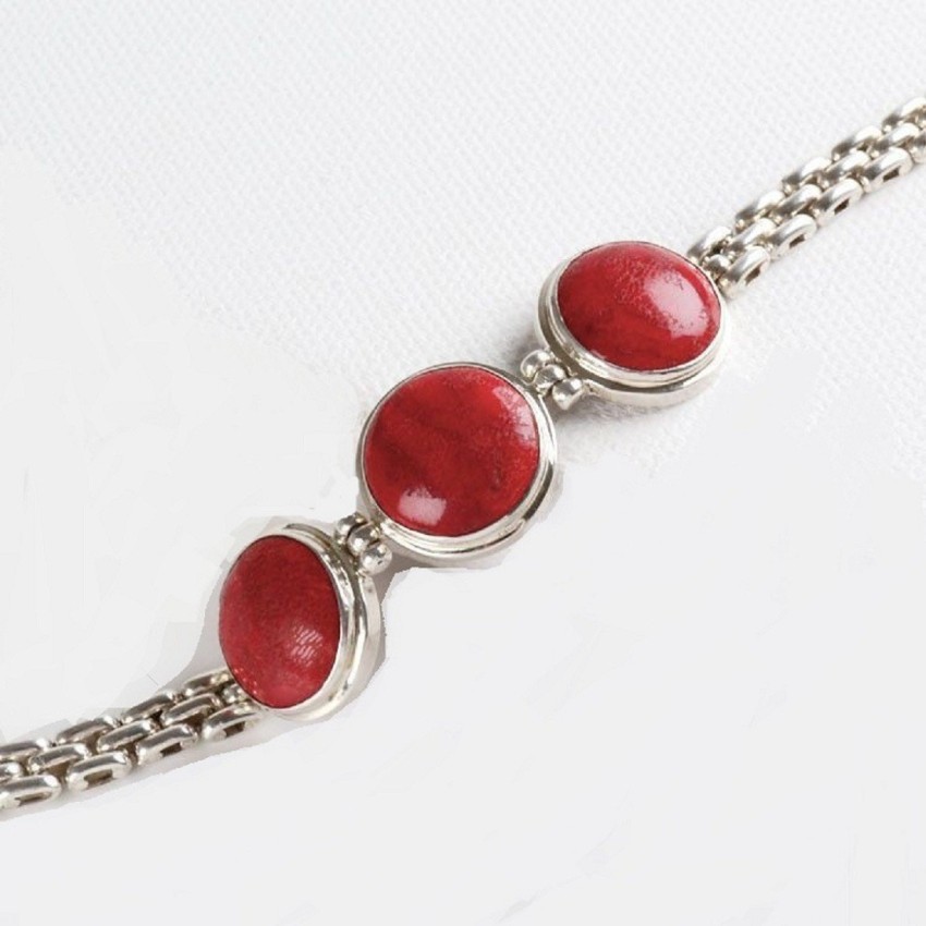 Coral on sale stone bracelet