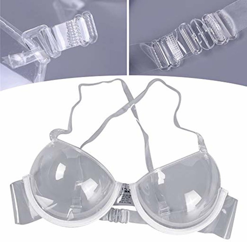 1pc Women'S Clear Bra With Invisible Shoulder Strap, Disposable
