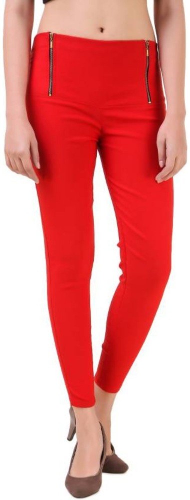 Buy online High Rise Solid Jegging from Jeans & jeggings for Women