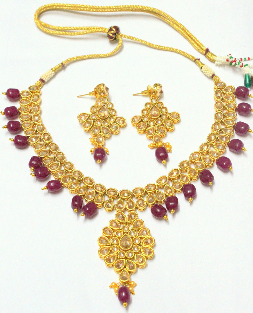 Tamanna Jewels Copper Gold plated Gold Jewellery Set Price in India Buy Tamanna Jewels Copper Gold plated Gold Jewellery Set Online at Best Prices in India Flipkart