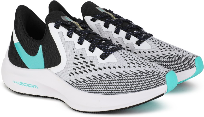 Nike women's zoom winflo 6 running shoes - black/jade/sapphire best sale