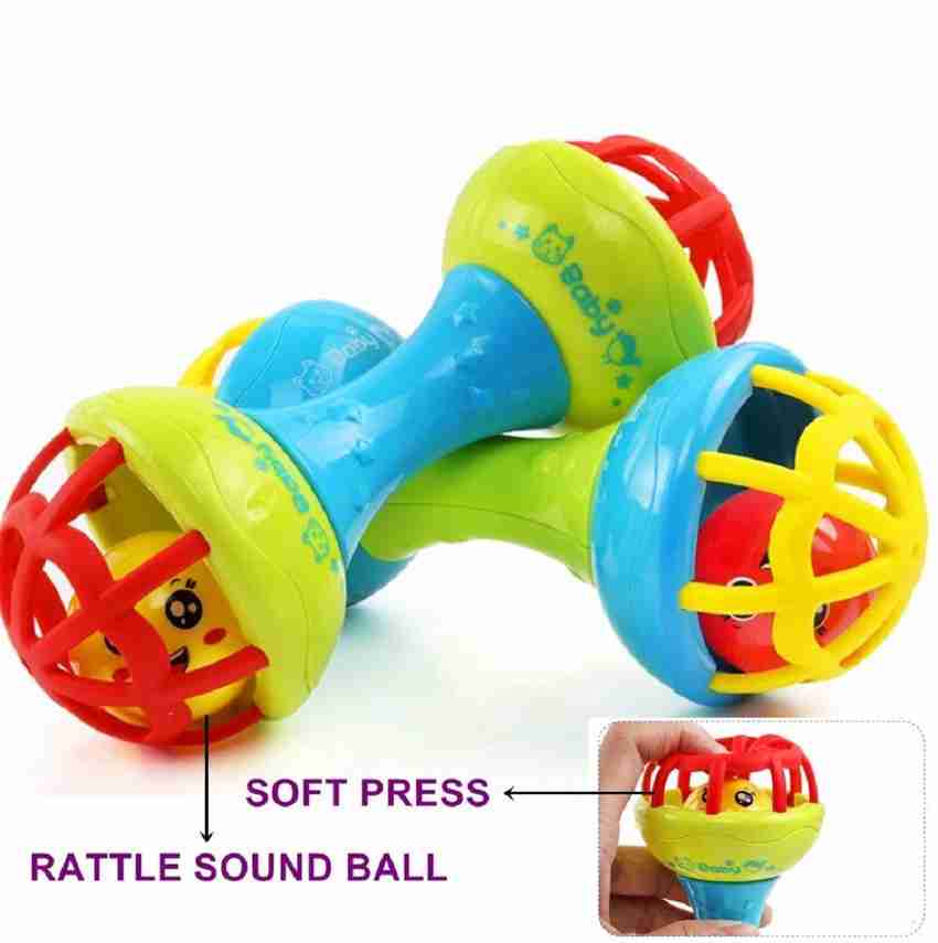 Tenderfeet Baby Dumbbell Rattle Toy For Babies Toddlers Infants