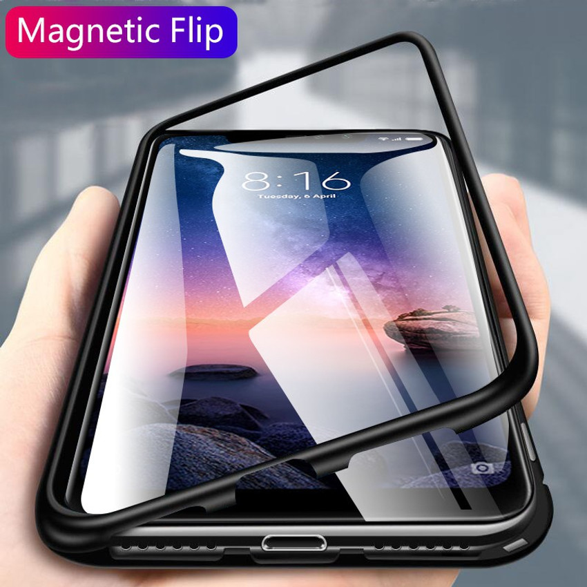 KHR Back Cover for Realme C2 Metal Magnetic Cover Electronic Auto 