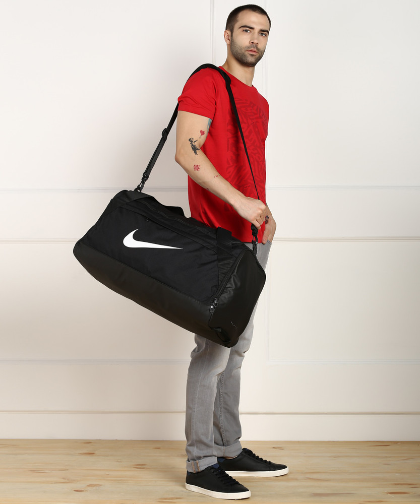 nike black large brasilia duffel
