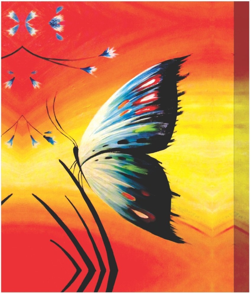 3G Organic Butterfly Multi color Beautiful Canvas Painting,18 Inch