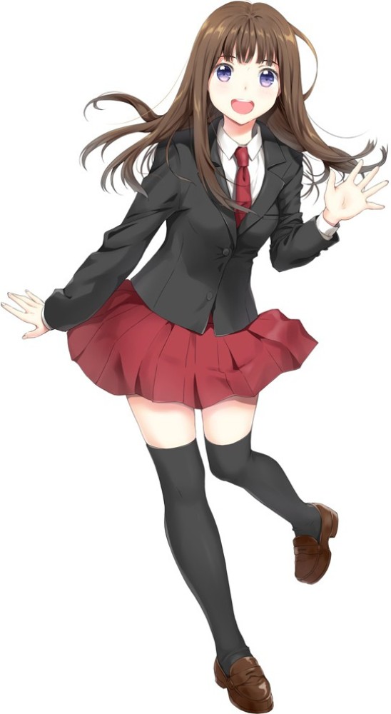 manga girl school dress
