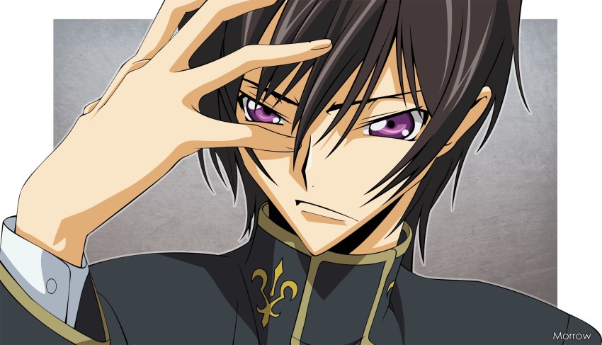 Premium AI Image  Lelouch Lamperouge cartoon character digital art