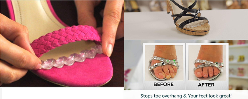 Heel deals overhang sandals