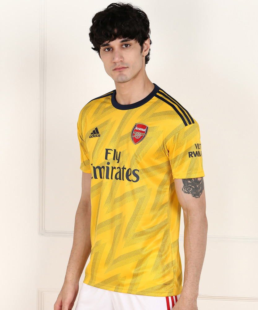 ADIDAS Arsenal Printed Men Round Neck Yellow T Shirt Buy ADIDAS