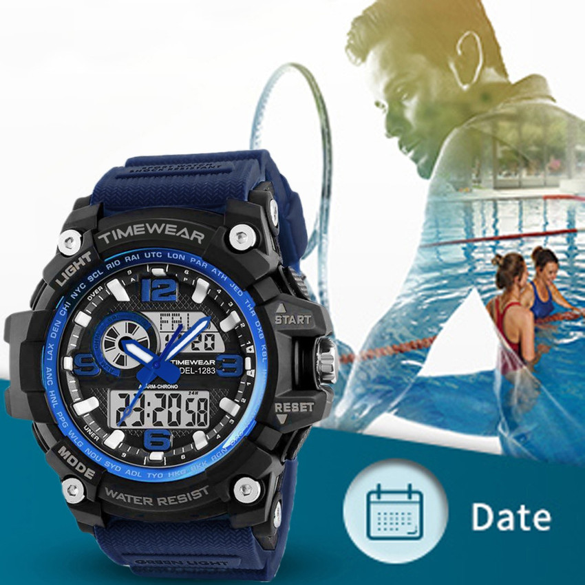 Timewear military series best sale analogue digital black