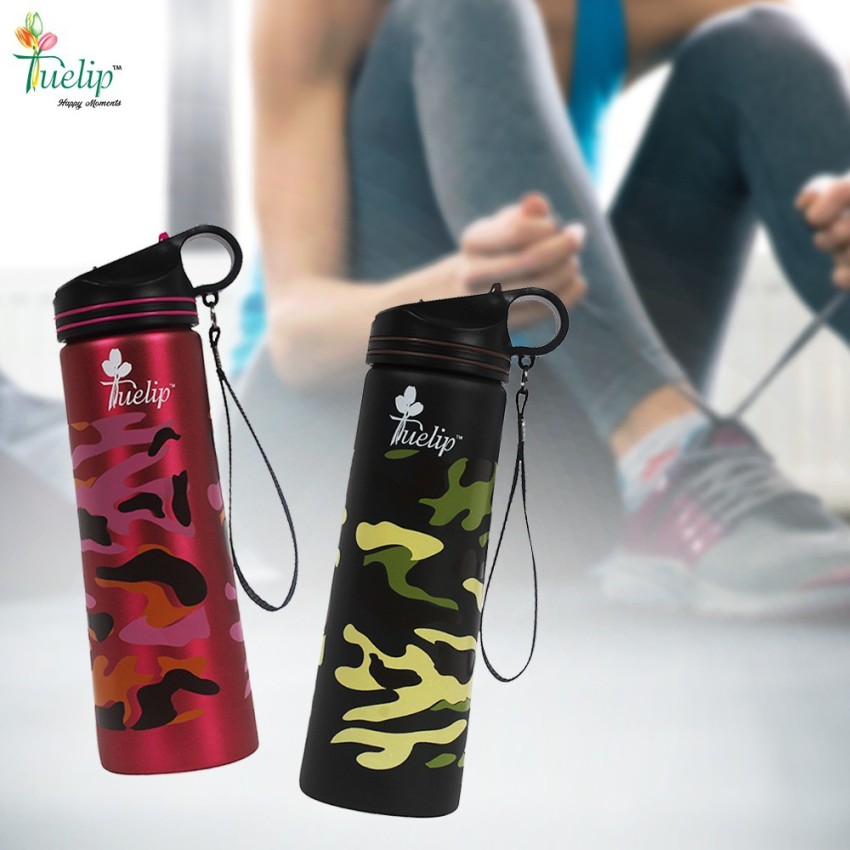 Tuelip Combo Of 2 Stainless Steel Water Bottle For