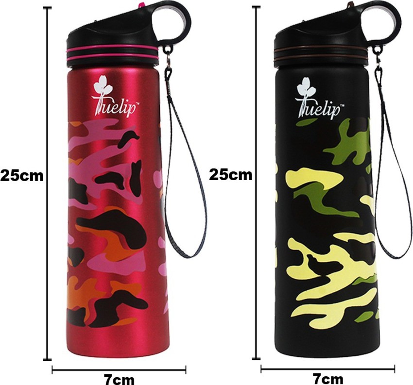 2 Pack Boys And Girls Water Bottles (400ml) for School/Sport travel bottle