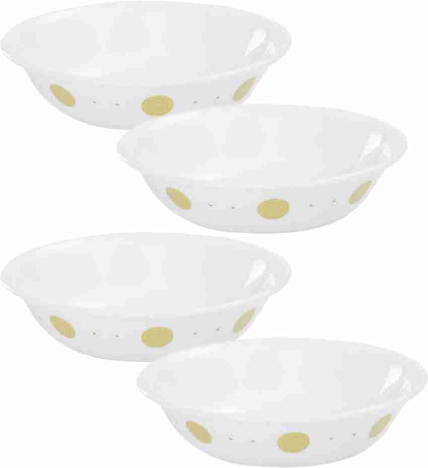 CORELLE Glass Vegetable Bowl Veg Bowl Spiral 4pcs Price in India