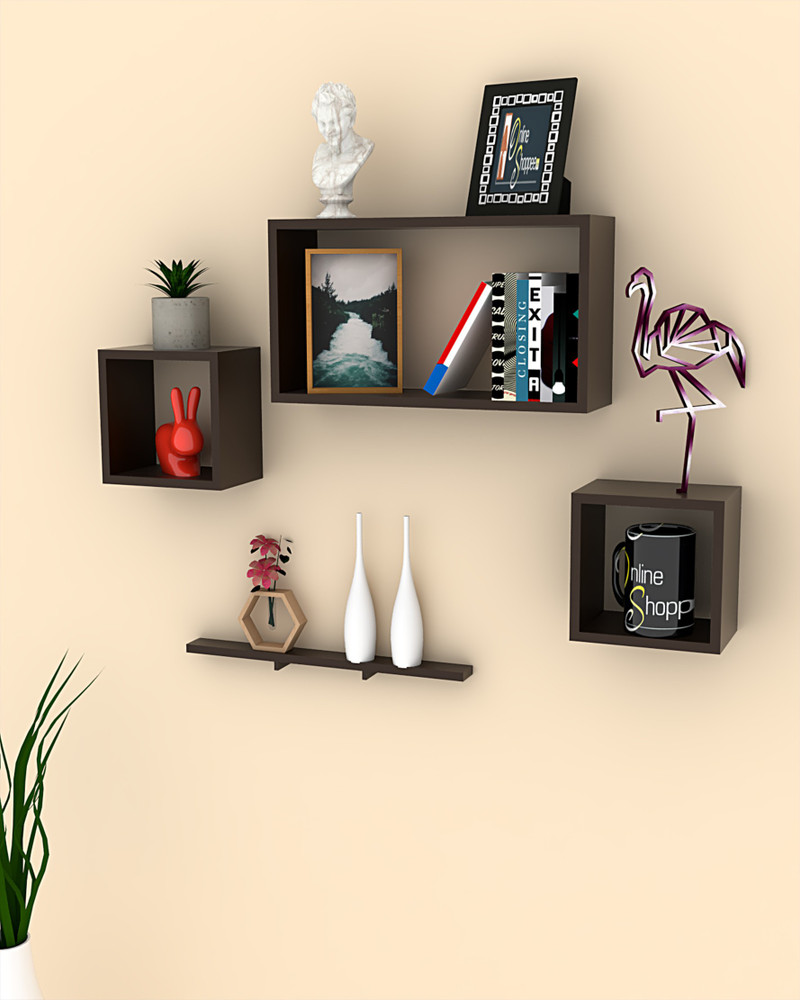 Onlineshoppee wooden deals wall shelf