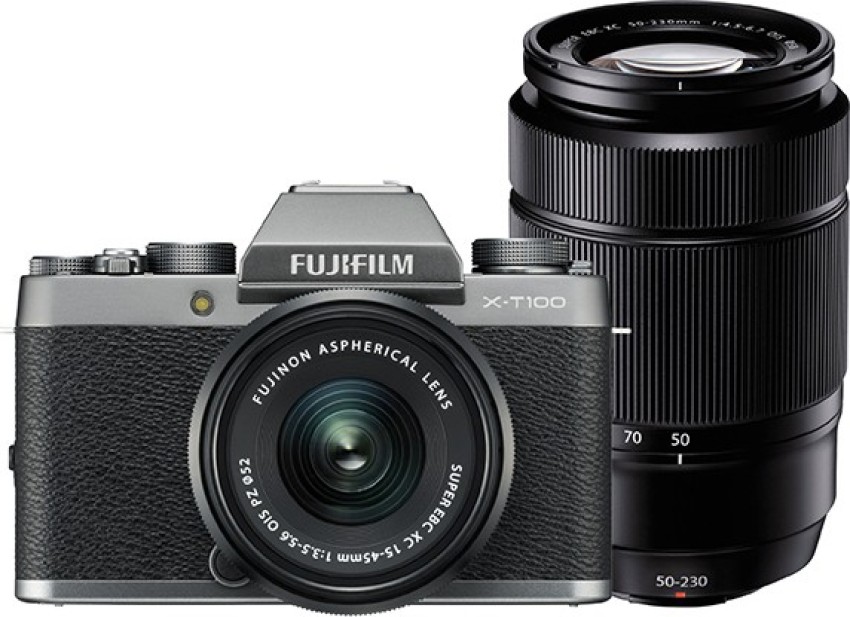 FUJIFILM X Series X-T100 Mirrorless Camera Dual Kit with 15-45mm + 