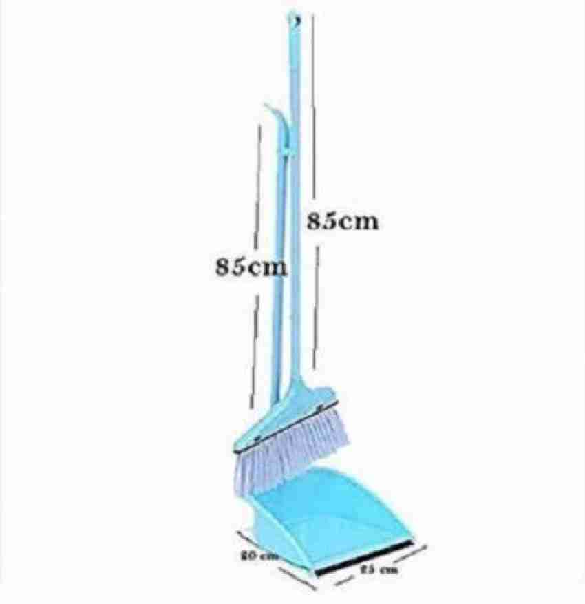 Long Handled Dustpan And Brush Set Dust Pan Handle Broom Upright Sweep  Sweeper