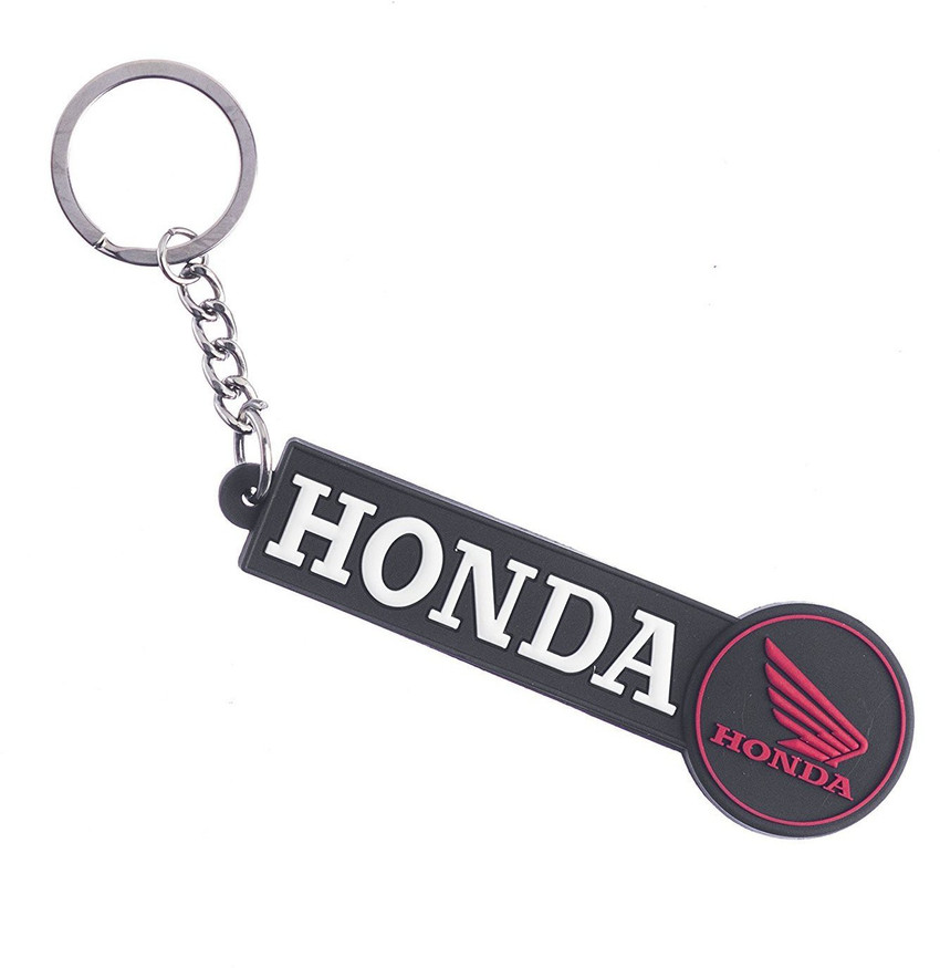 Honda Logo Dual Sided design Rubber Keychain for Car Bike Scooty