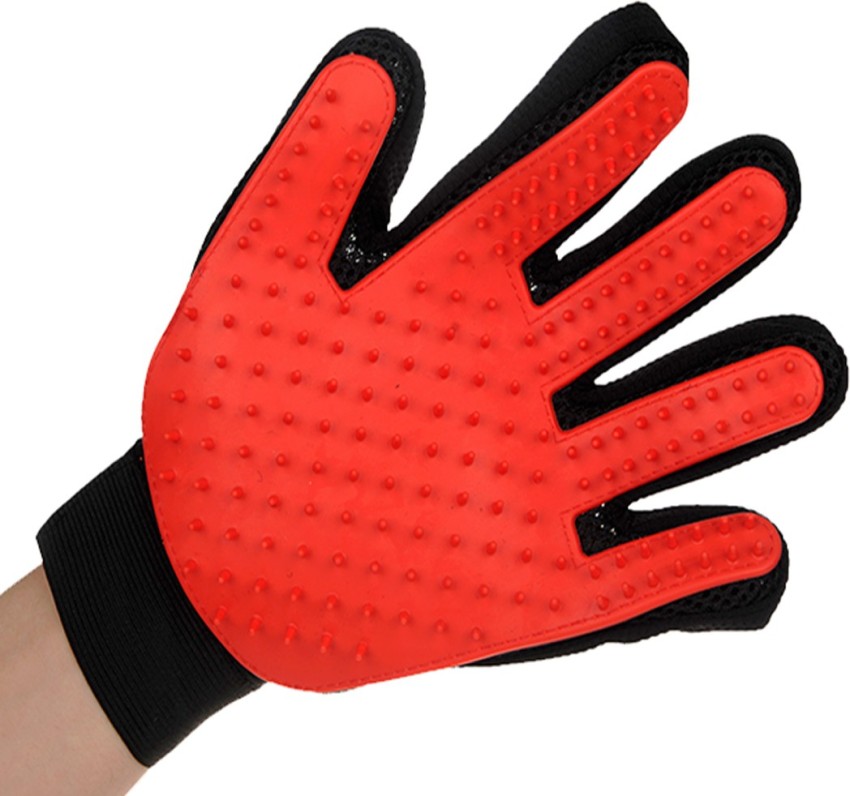 FUTABA Pet Hair Remover Bath Brush Massage Grooming Glove Red Right Hand Grooming Gloves for Dog Price in India Buy FUTABA Pet Hair Remover Bath Brush Massage Grooming Glove Red Right Hand Grooming Gl...