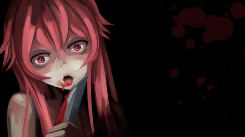 Athah Anime Mirai Nikki Future Diary Yuno Gasai Girl Long Hair