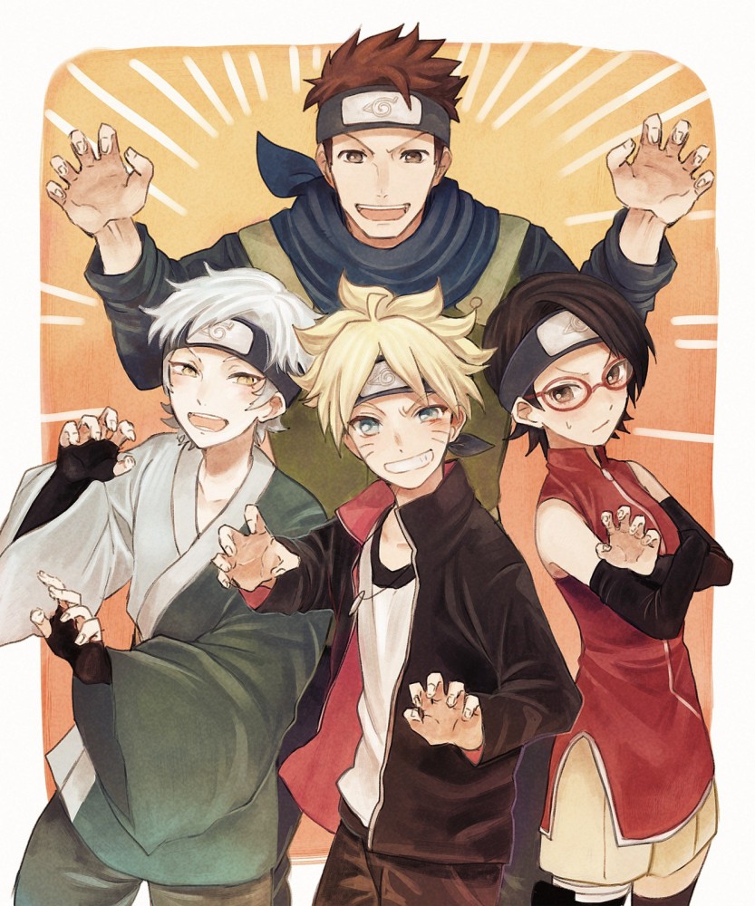 Mousepad Boruto + Sarada + Mitsuki, Boruto