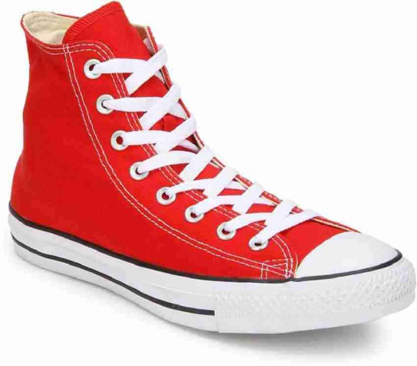 Converse All Star Chuck Taylor Red High Top Sneakers For Men - Buy Converse All Star Taylor Red Top Sneakers For Men Online at Best - Shop Online for