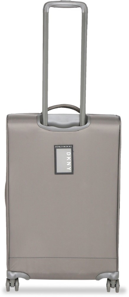 DKNY Signature Softside Spinner Luggage With Tsa Lock in Black