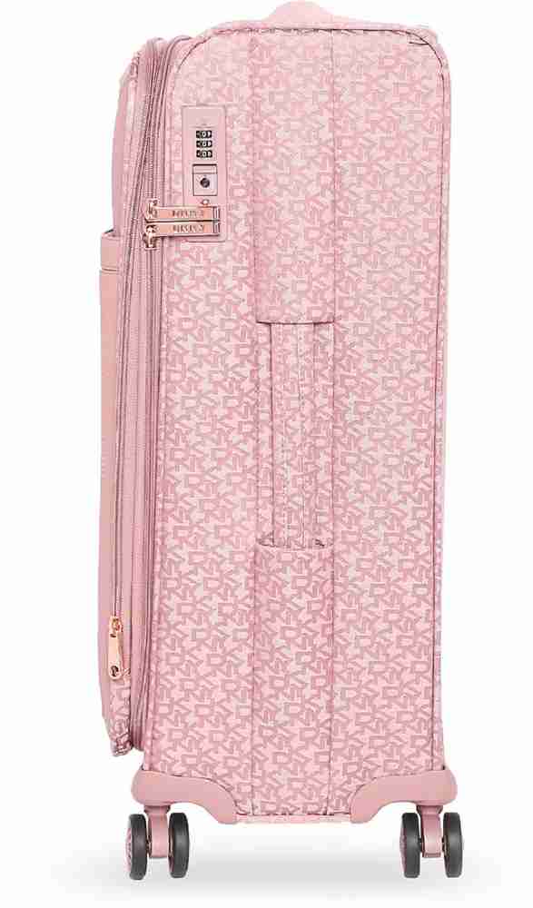 Pink dkny best sale suitcase