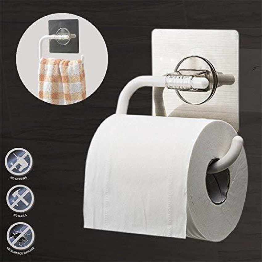 VGmax 4-in-1 Wall Mount Tissue Holder Multifunctional Kitchen Plastic Wrap  Cling Film Paper Roll Cutter Shelf with Spice Sauce Bottle Storage Paper  Dispenser Price in India - Buy VGmax 4-in-1 Wall Mount