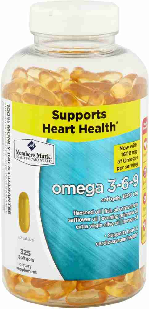 MEMBER S MARK Omega 3 6 9 Dietary Supplement 325 Softgels