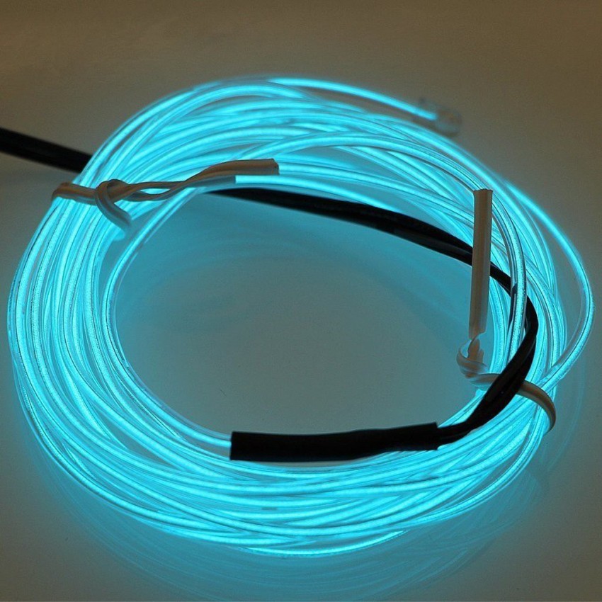 Yashinika 5M Neon LED Light Glow EL Wire String Strip Rope Tube