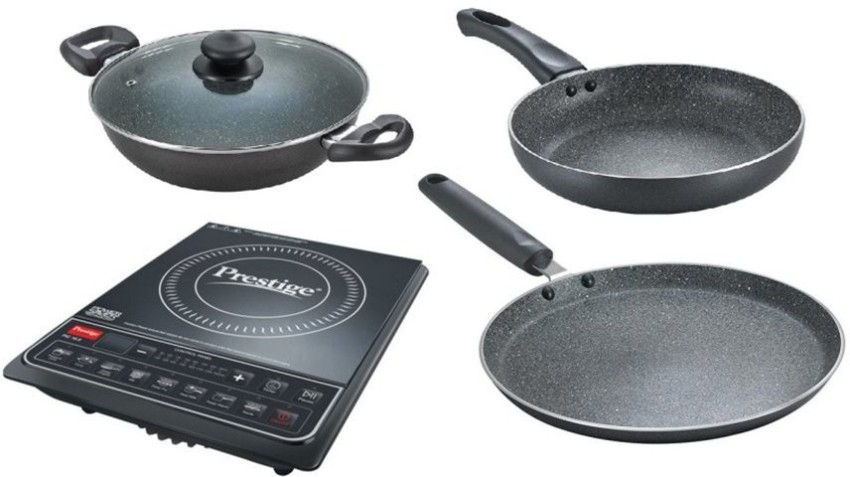 Prestige induction cooktop with cookware set sale