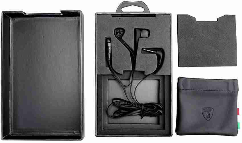 LAMBORGHINI EARPHONE BLACK Wired Headset Price in India Buy