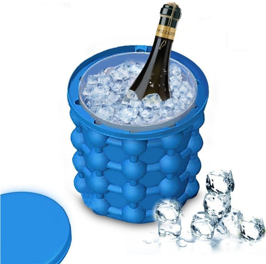 IXI Silicone Ice Cube Molds Whiskey Ice Ball Maker Chocolate Molds, Blue  (Pack of 2)