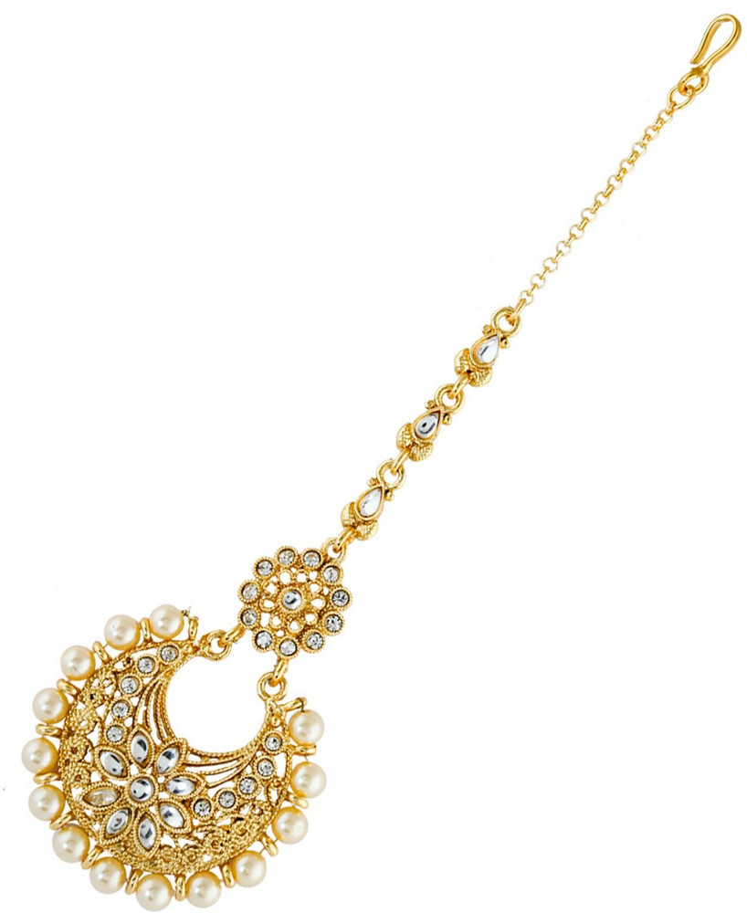 Anuradha Art jewellery Metal Maang Tikka Price in India Buy Anuradha Art jewellery Metal Maang Tikka Online at Best Prices in India Flipkart